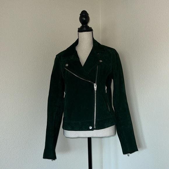 Blank NYC, Size small, Dark Green Suede Jacket - Picture 2 of 14